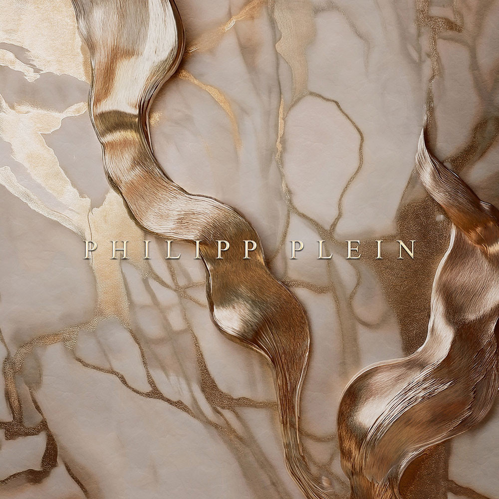 Fotótapéta, barna, bézs, márvány, felirat, Z81069, 3x3 m, Philipp Plein 2, Zambaiti Parati