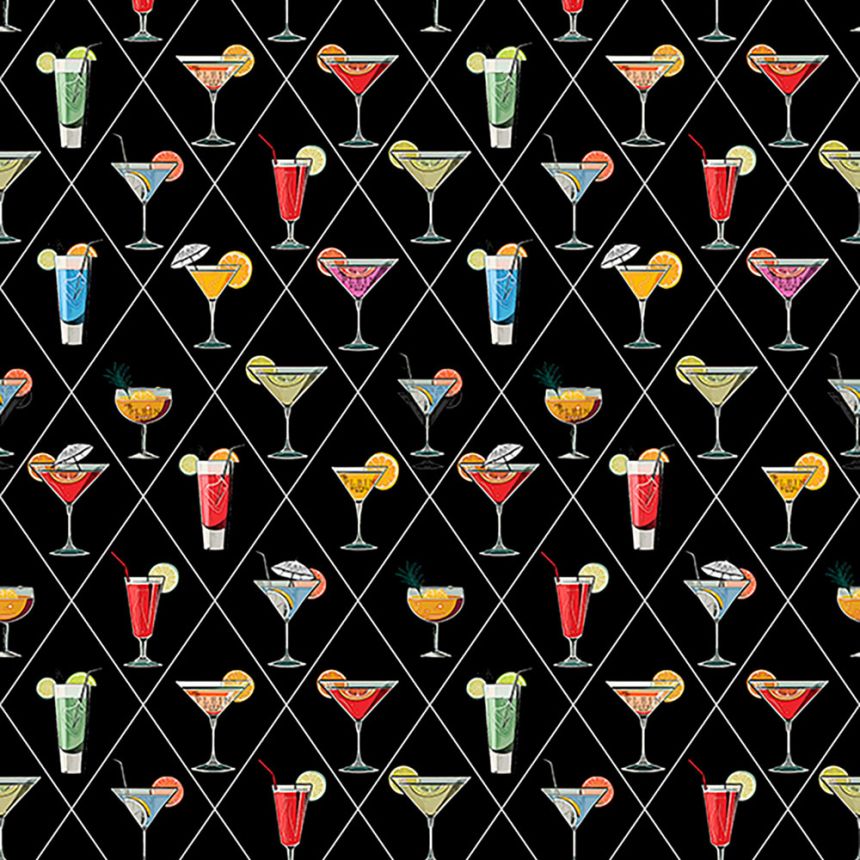 Fotótapéta, fehér, kék, italok, Z81080, Philipp Plein 2, Zambaiti Parati