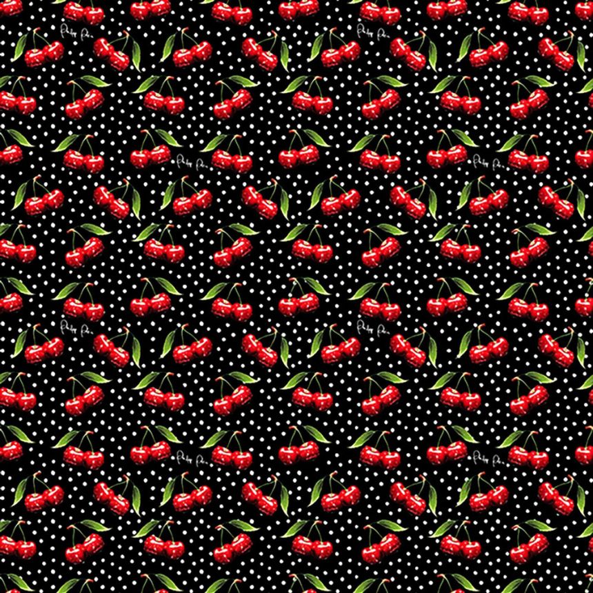 Fotótapéta, fekete, piros, cseresznye, Z81082, Philipp Plein 2, Zambaiti Parati