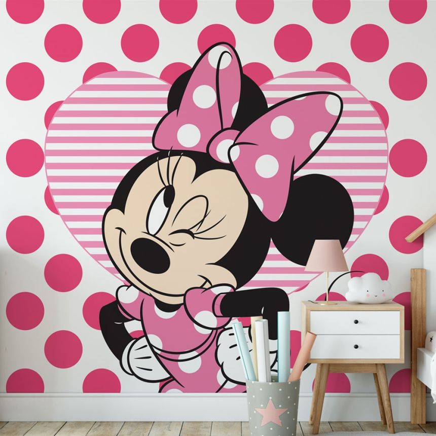 Gyerek vlies panel tapéta Disney, Minnie &  Hearts, 111385, 300 x 280 cm, Kids@Home 6, Graham & Brown