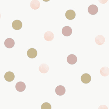 Vlies tapéta Pöttyös, 108565, Dotty Polka Pink American Gold, Kids@Home 6, Graham & Brown