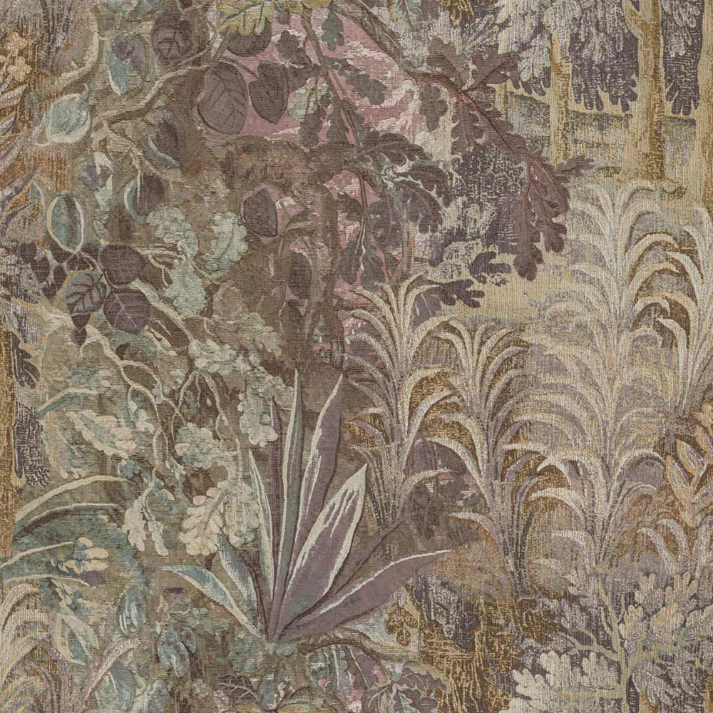 Tapéta, barna, szürke, növények, levelek, 5824, Jaipur, Parato by Cristiana Masi