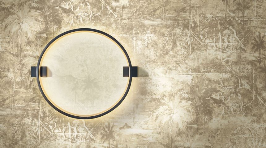 Tapéta, barna, pálmalevelek, 74004, Armonia, Emiliana Parati