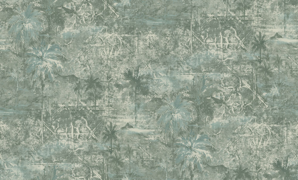 Tapéta, zöld, pálmalevelek, 74006, Armonia, Emiliana Parati