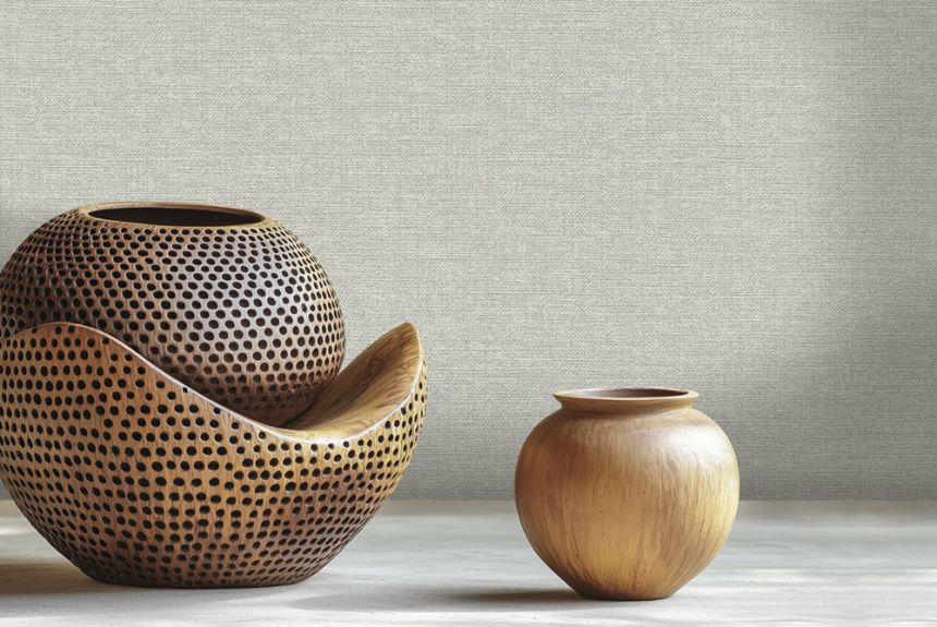 Tapéta, szürke-bézs, textil hatás, 74052, Armonia, Emiliana Parati