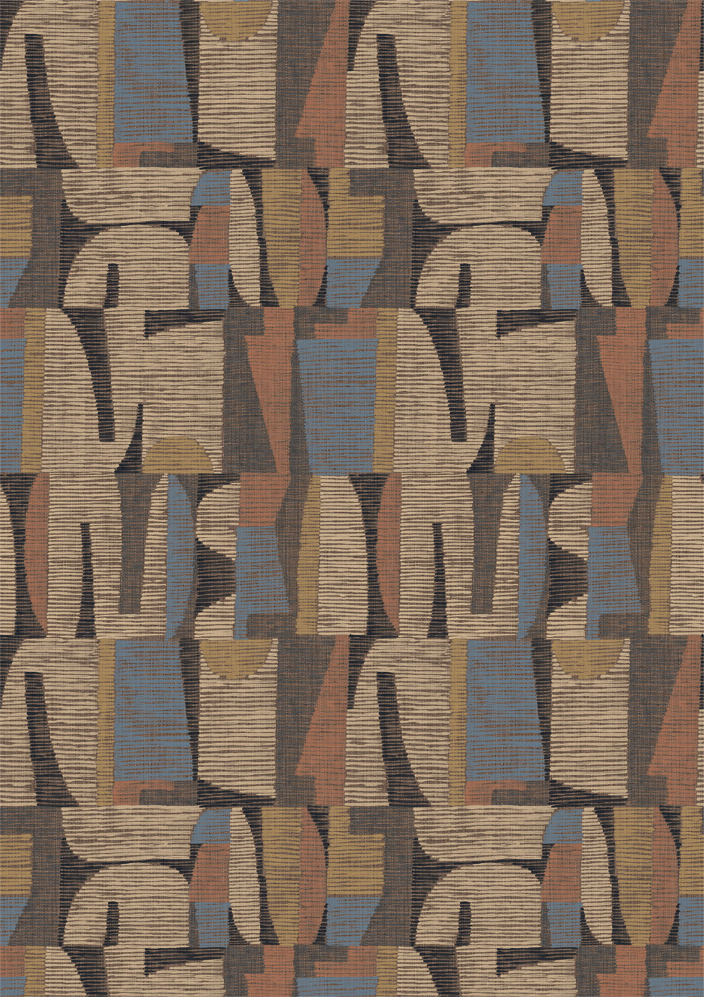 Geometrikus fotótapéta, barna, piros, IMD28101, Imani, Decoprint
