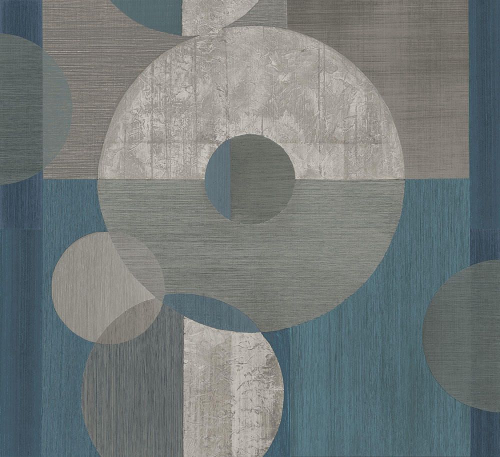 Geometrikus fotótapéta, kék, szürke, IMD28143, Imani, Decoprint