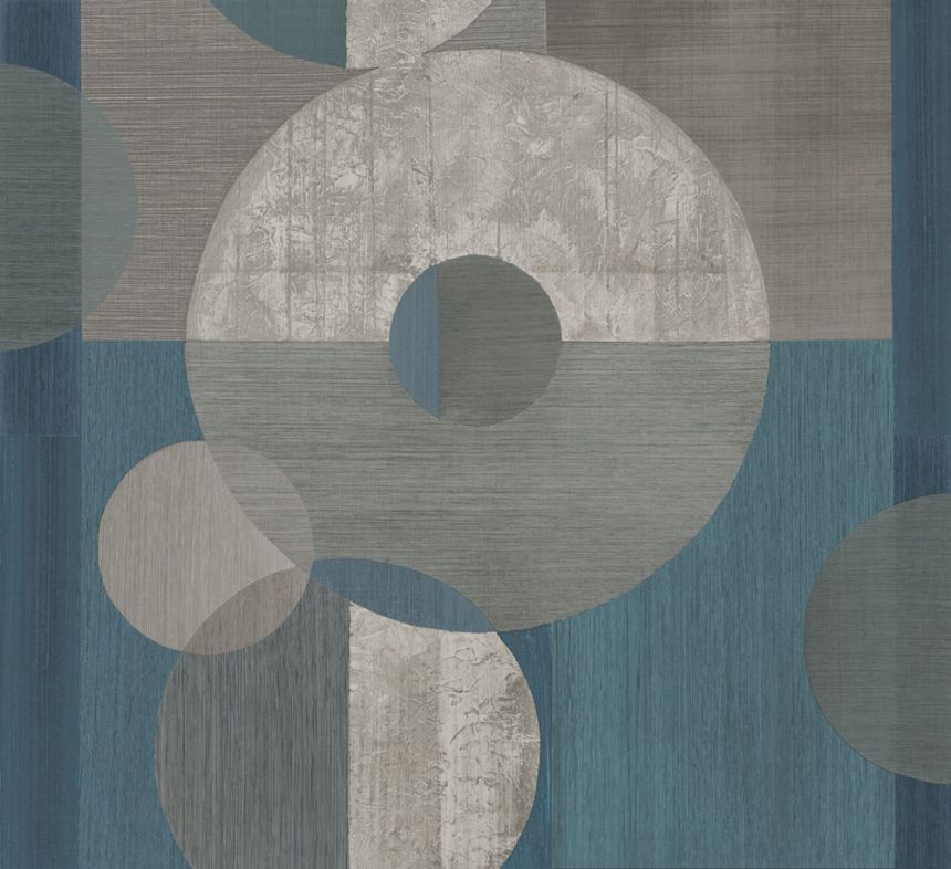 Geometrikus fotótapéta, kék, szürke, IMD28143, Imani, Decoprint