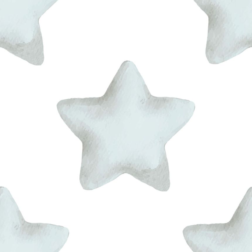 Tapéta, kék, fehér, csillagok, 4405, Momi, Parato by Cristiana Masi