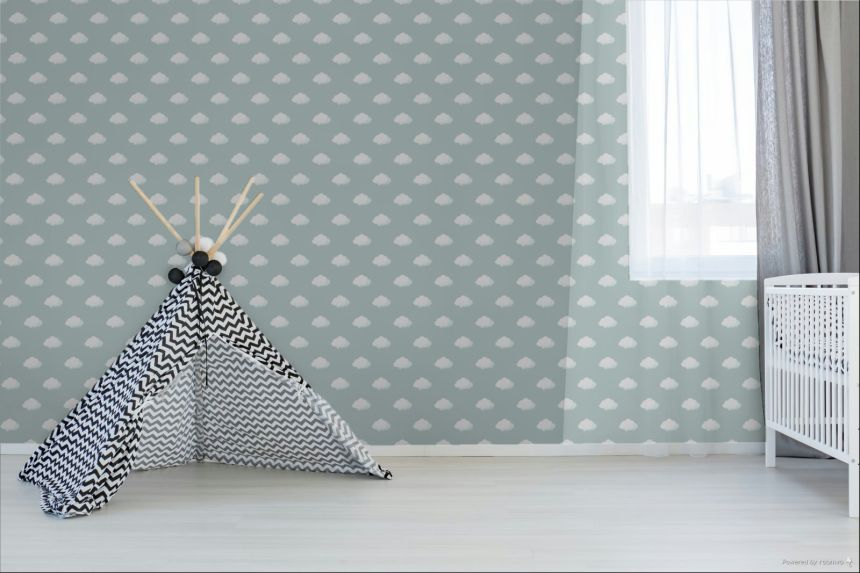 Tapéta, kék, fehér, felhők, 4457, Momi, Parato by Cristiana Masi