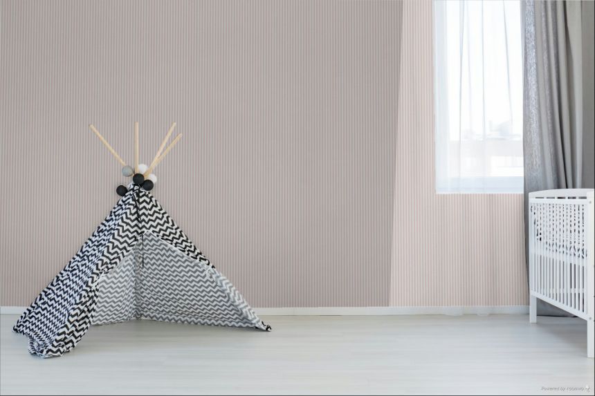 Tapéta, rózsaszín-fehér, csíkok, 4464, Momi, Parato by Cristiana Masi