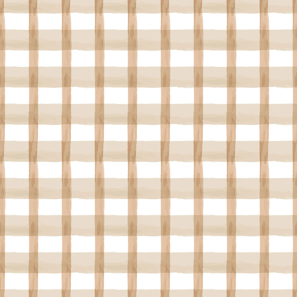 Tapéta, barna, fehér, kockás, 4477, Momi, Parato by Cristiana Masi