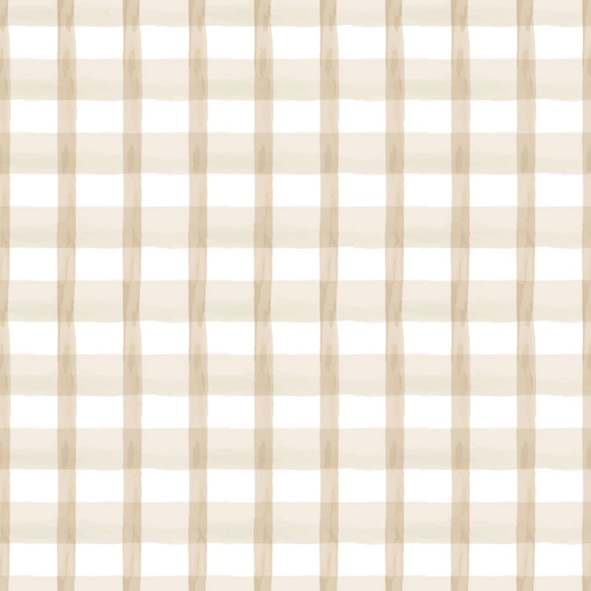 Tapéta, bézs, fehér, kockás, 4478, Momi, Parato by Cristiana Masi