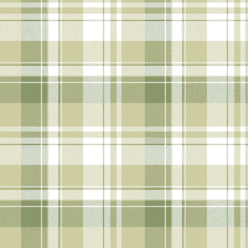 Tapéta, zöld, kockás textil hatású, 4490, Momi, Parato by Cristiana Masi