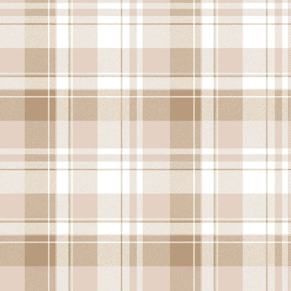 Tapéta, barna, bézs, kockás textil hatású, 4491, Momi, Parato by Cristiana Masi