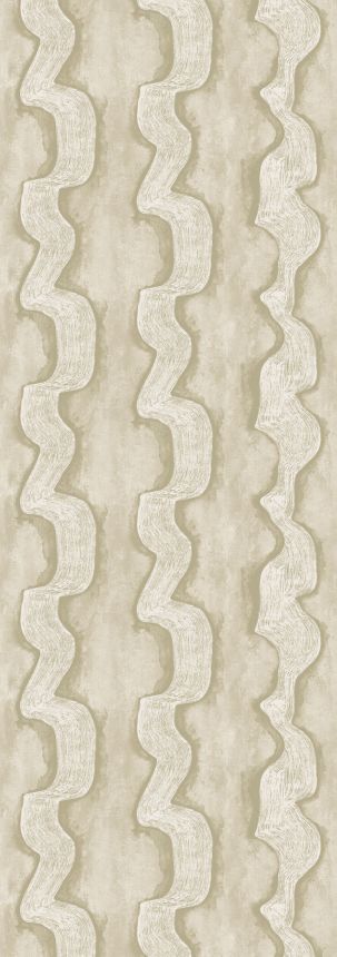 Fotótapéta, szürke, bézs, hullámok, DGTRA301-300, Traces, Masureel