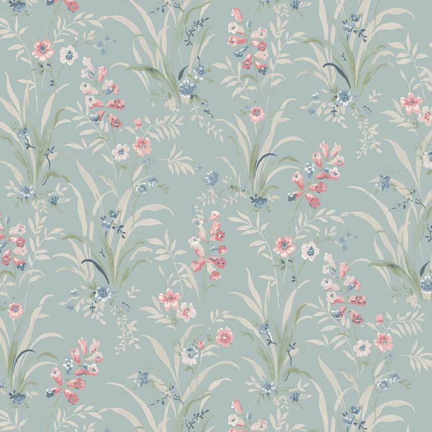 Tapéta, kék, lila, mezei virágok, 122751, Laura Ashley 4