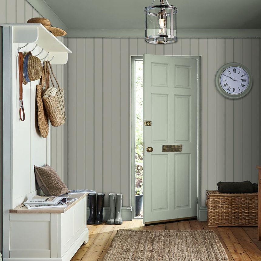 Csíkos tapéta, zöld, 122757, Laura Ashley 4