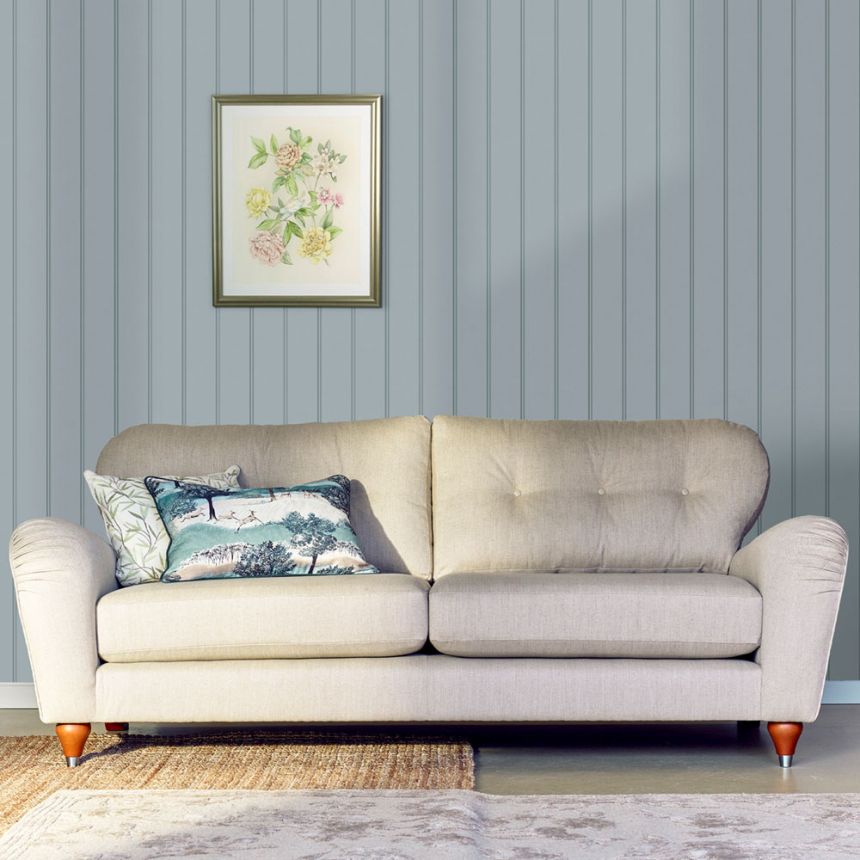 Csíkos tapéta, kék, 122758, Laura Ashley 4