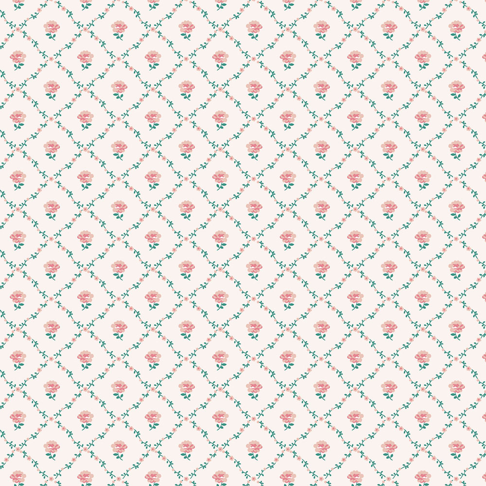 Tapéta, piros, zöld, rózsák, 122766, Laura Ashley 4