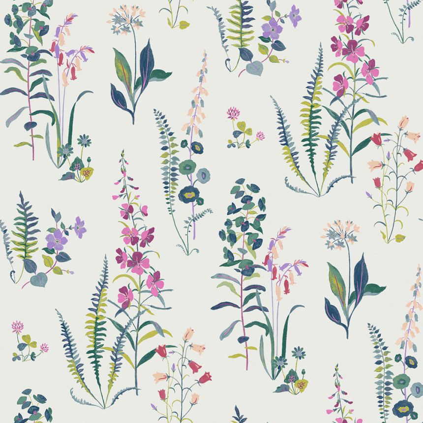 Virágmintás tapéta, rózsaszín, lila, 127401, Laura Ashley 4