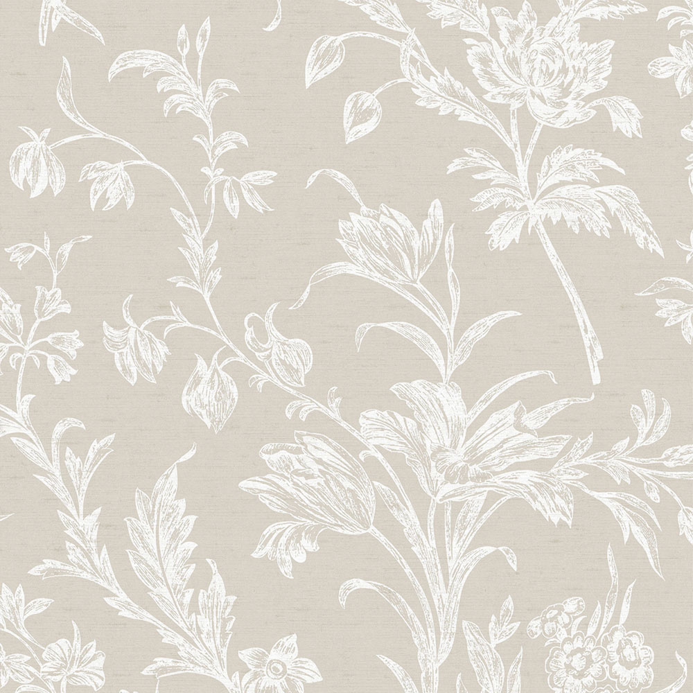 Tapéta, bézs-fehér, virágmintás, 127391, Laura Ashley 4
