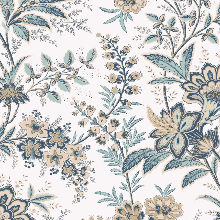 Tapéta, fehér, bézs, virágok, 130098, Laura Ashley 4