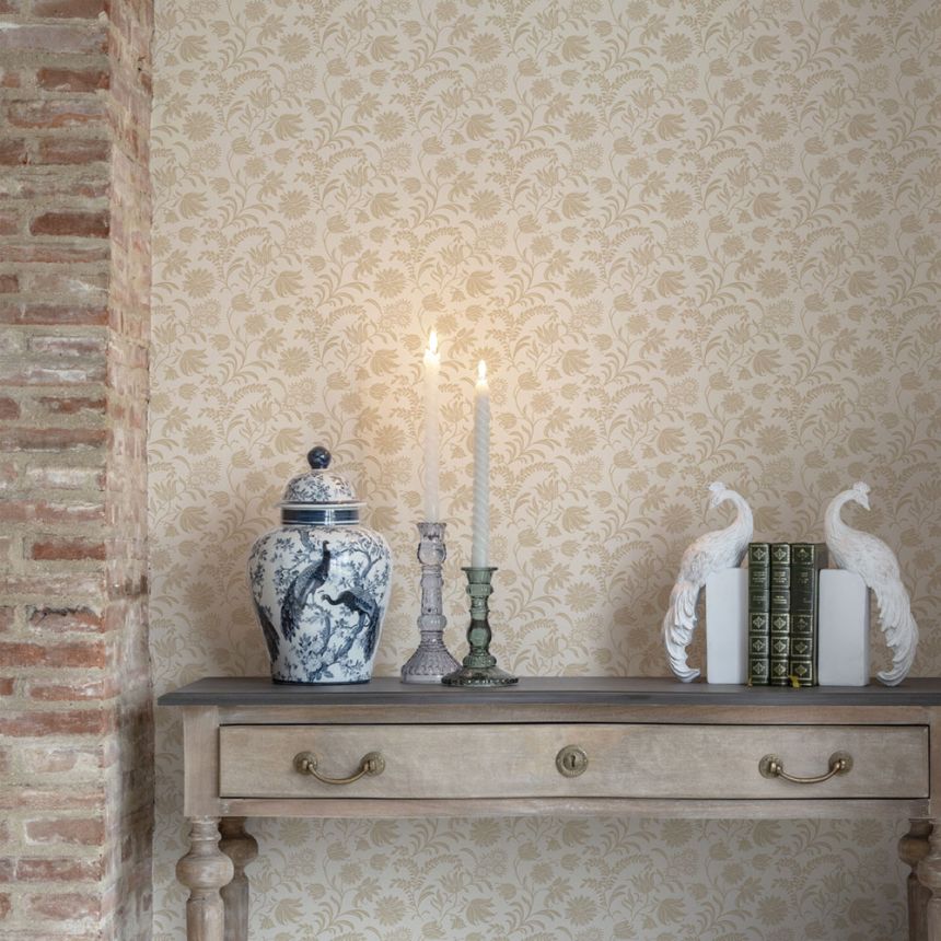 Tapéta, rózsaszín, barna, virágmintás, 140318, Laura Ashley 4