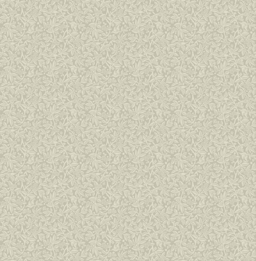 Tapéta, szürke, ezüst, virágok, madarak, 140319, Laura Ashley 4