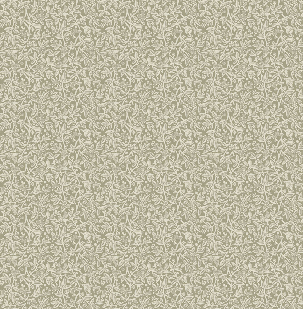 Tapéta, szürke, virágok, madarak, 140320, Laura Ashley 4