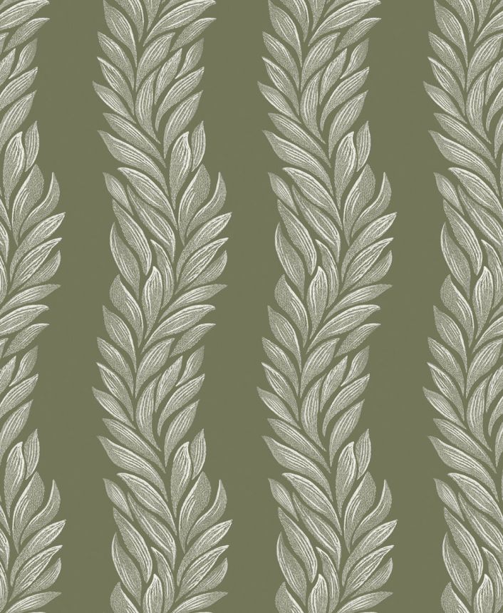 Tapéta, zöld, fehér, levelek, 140321, Laura Ashley 4