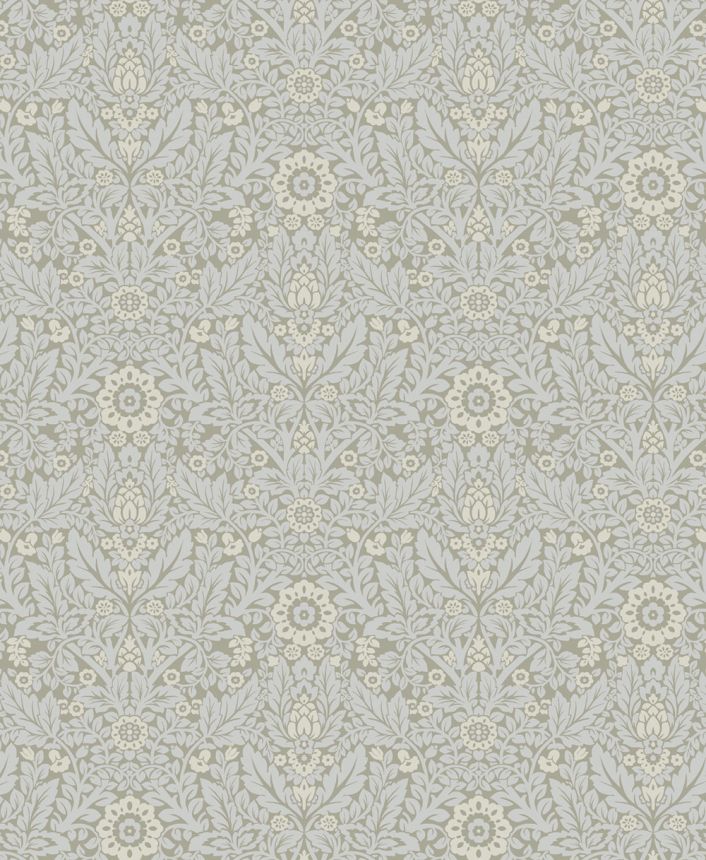 Virágmintás tapéta, zöld, kék, 140322, Laura Ashley 4