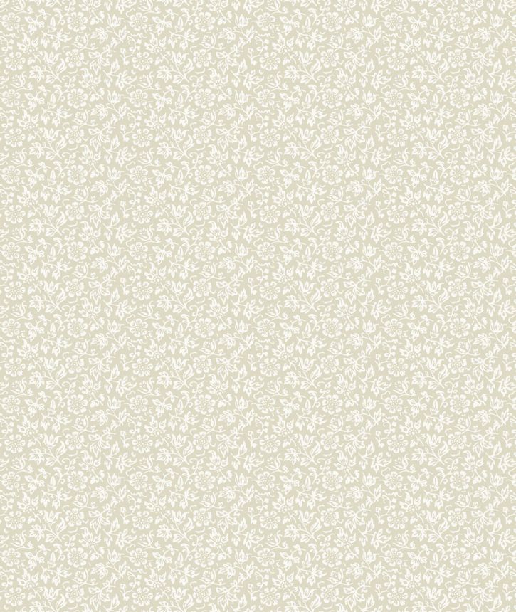 Tapéta, bézs-fehér, virágmintás, 140327, Laura Ashley 4