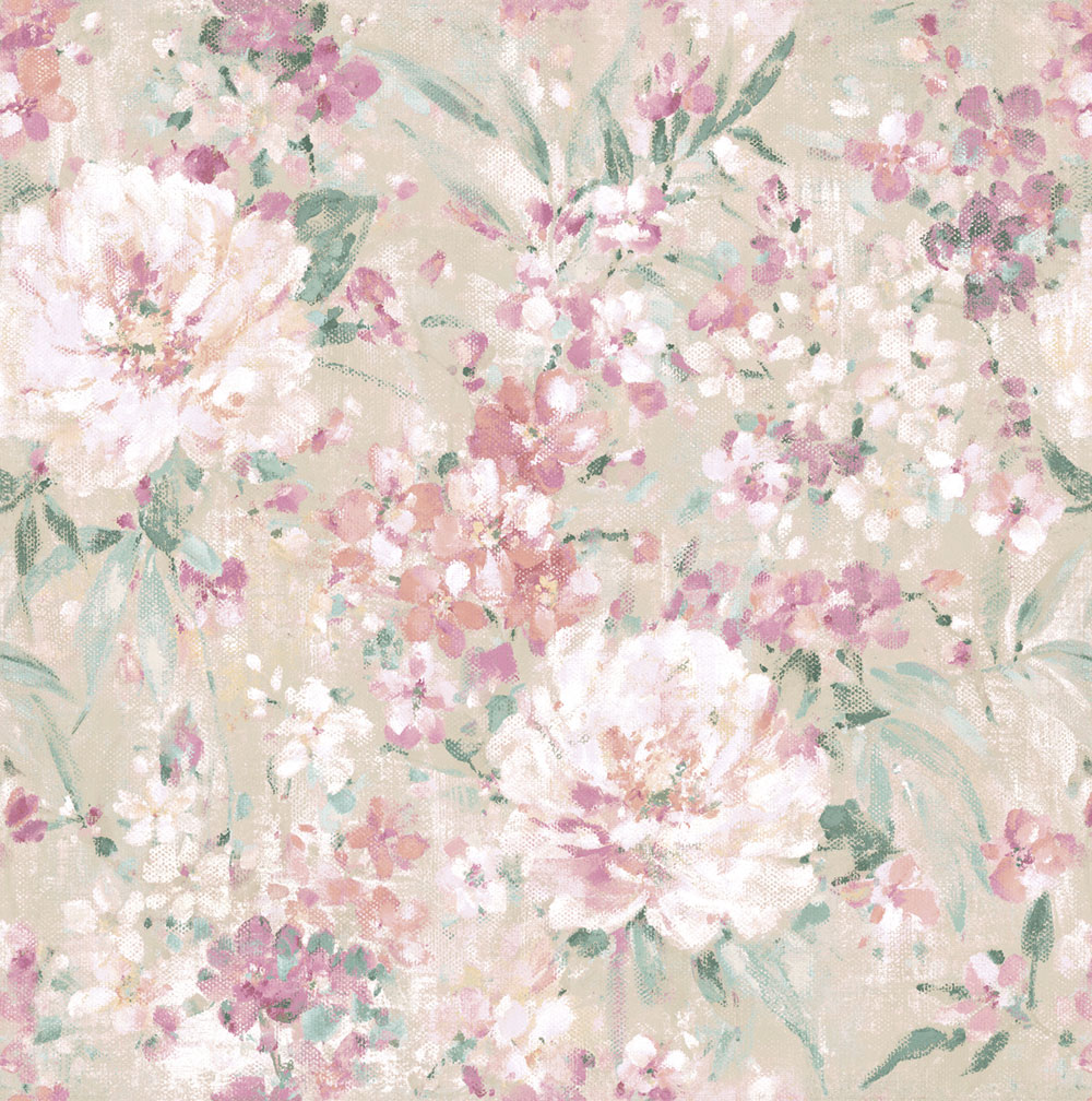 Tapéta, rózsaszín, fehér, virágmintás, 140329, Laura Ashley 4