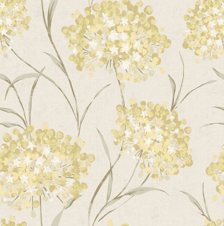 Tapéta, sárga, bézs, virágmintás, 140330, Laura Ashley 4