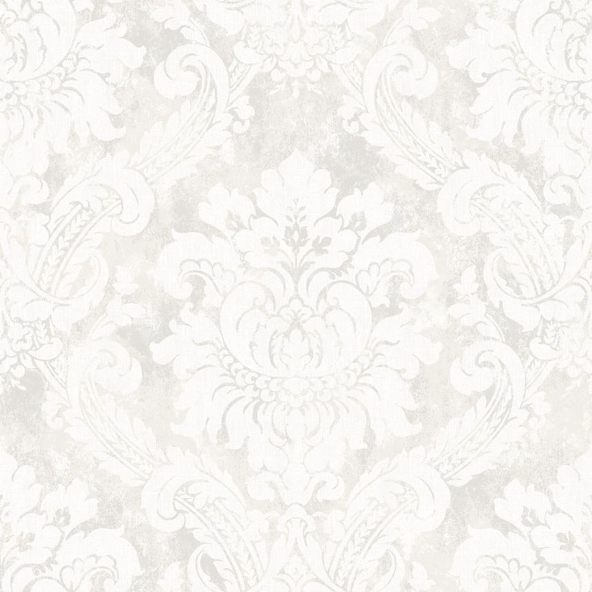 Tapéta, fehér, szürke, damasztminta, AU41001, Aurelia, Prestige Wallcoverings