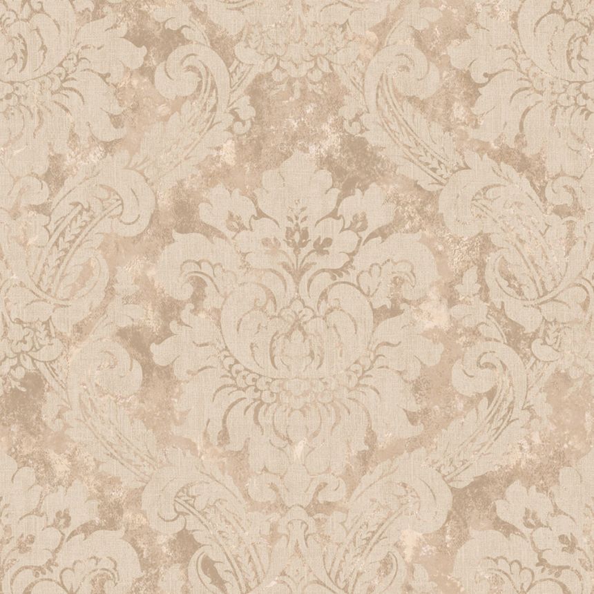 Tapéta, rózsaszín, fehér, damasztminta, AU41003, Aurelia, Prestige Wallcoverings