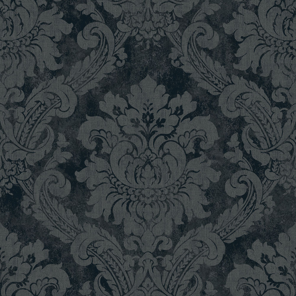 Tapéta, kék, szürke, damasztminta, AU41006, Aurelia, Prestige Wallcoverings