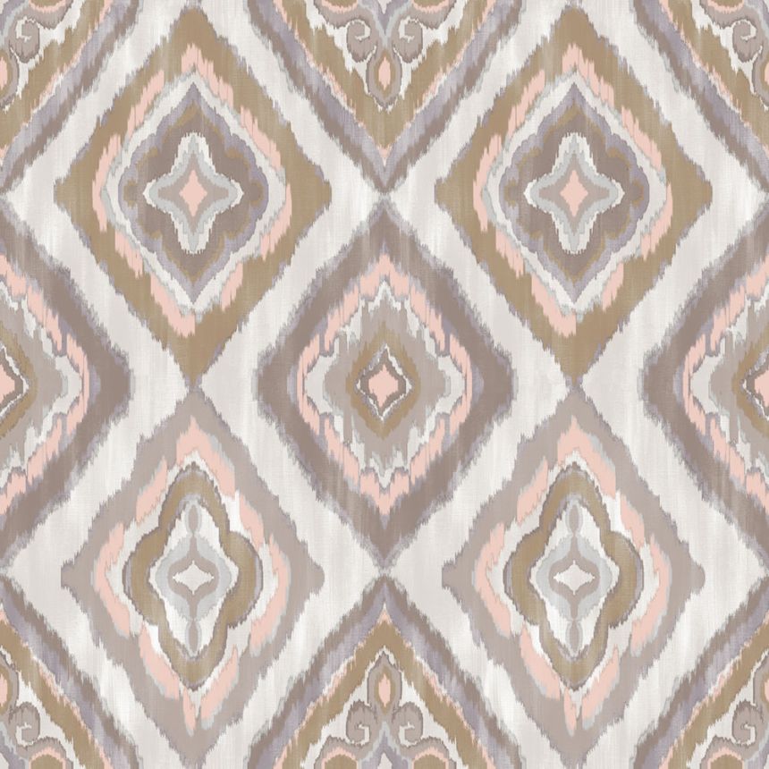 Tapéta, rózsaszín, szürke, szövet hatású, AU41403, Aurelia, Prestige Wallcoverings