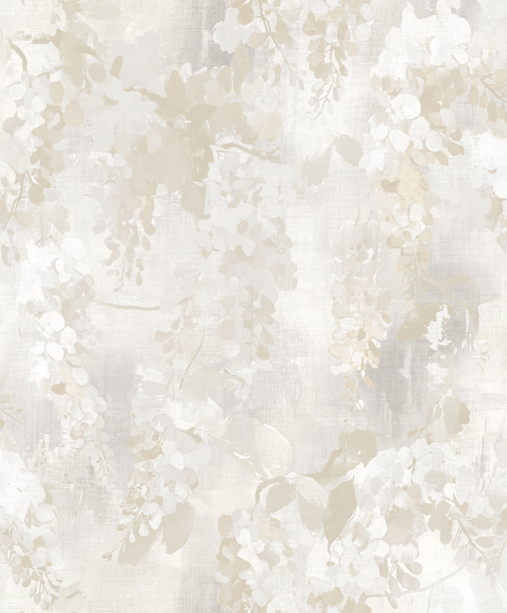 Tapéta, fehér, bézs, virágok, ágak, AU41601, Aurelia, Prestige Wallcoverings