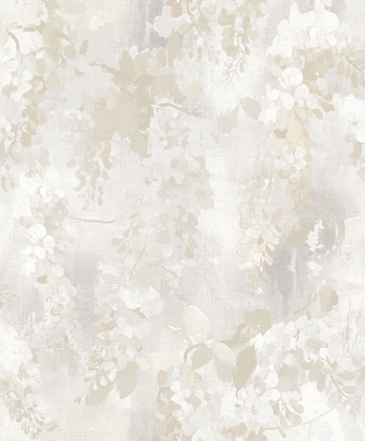 Tapéta, fehér, bézs, virágok, ágak, AU41601, Aurelia, Prestige Wallcoverings