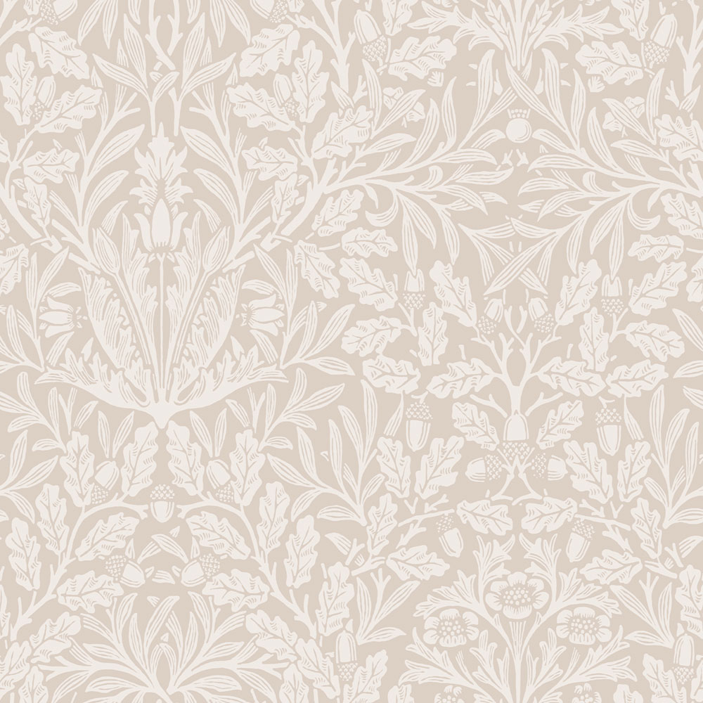 Tapéta, bézs, virágok, levelek, 140491, William Morris at Home vol. 2