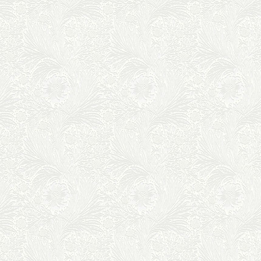 Tapéta, fehér, virágok, levelek, 142102, William Morris at Home vol. 2