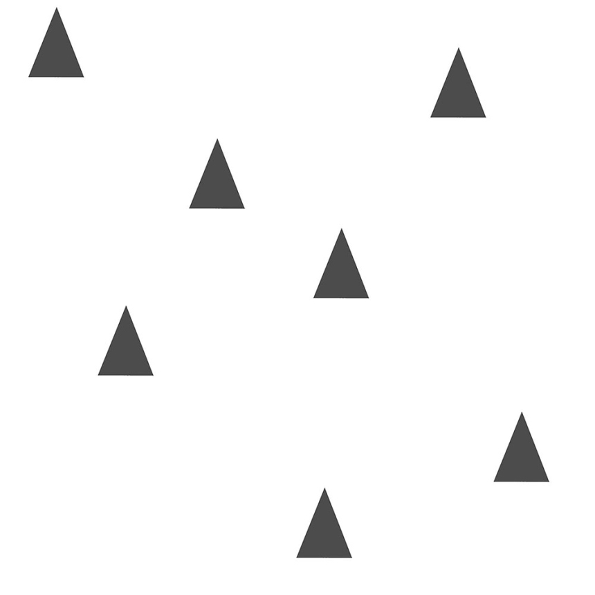Fehér vlies tapéta fekete háromszögekkel 138942, Little Bandits, Black & White, Esta