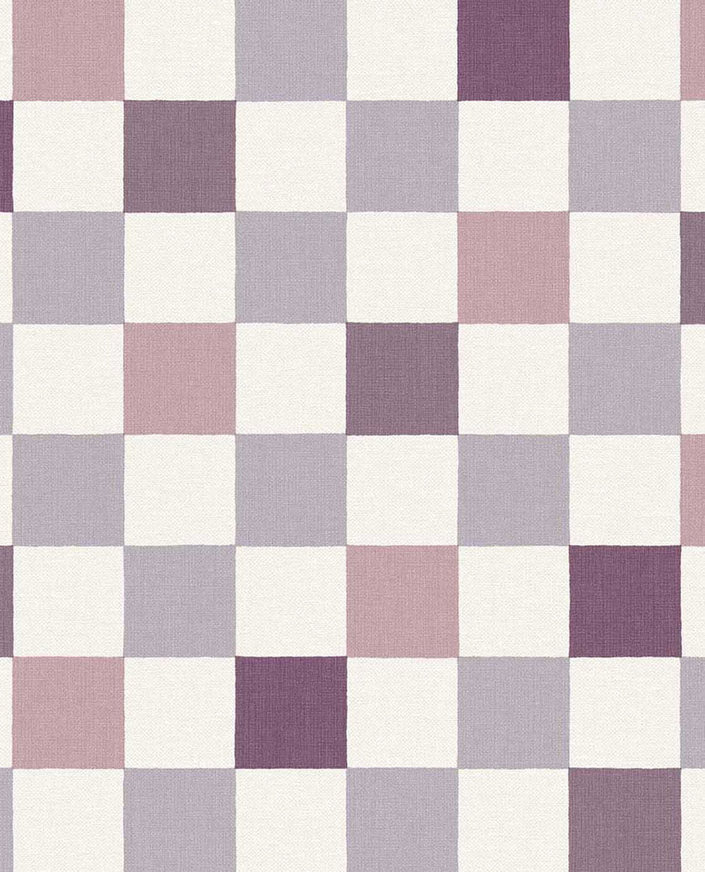 Tapéta, lila, rózsaszín, kockás szövet hatású, 363148, Tiny Treasures, Eijffinger