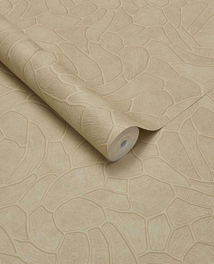 Geometrikus tapéta, bézs, kőhatású, 363213, Calm Crafted, Eijffinger