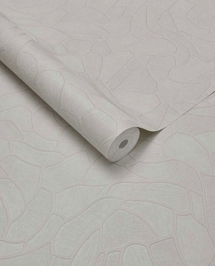 Geometrikus tapéta, fehér, kőhatású, 363215, Calm Crafted, Eijffinger