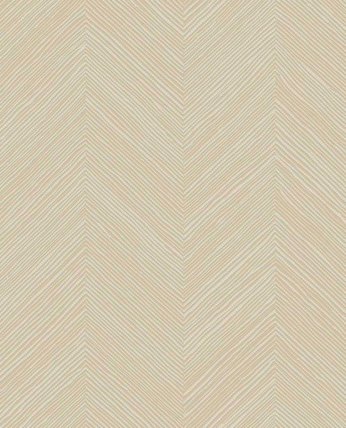Geometrikus tapéta, krémsárga, gyékényhatású, 363233, Calm Crafted, Eijffinger