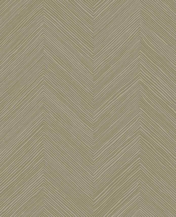 Geometrikus tapéta, szürke-zöld, gyékényhatású, 363236, Calm Crafted, Eijffinger