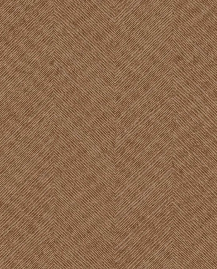 Geometrikus tapéta, barna-vörös, gyékényhatású, 363239, Calm Crafted, Eijffinger